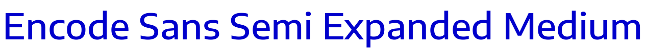 Encode Sans Semi Expanded Medium Schriftart